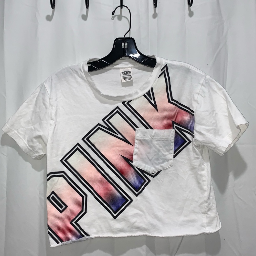 Pink Cropped T shirt